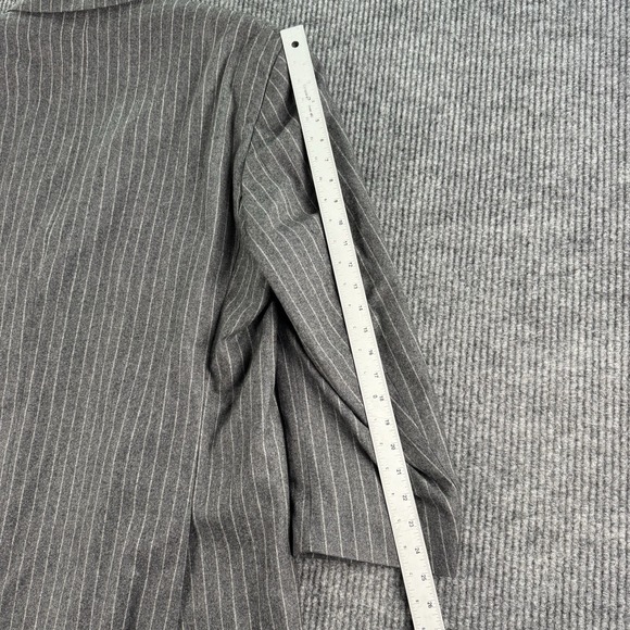 Vintage Tallia Suit 52L 44x28.5 Gray Wool Chalk Line Pleated Vitali Barberis VBC - Picture 8 of 16